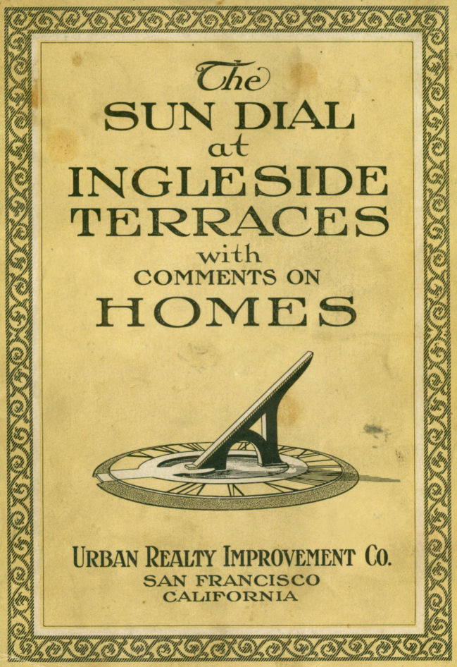 Sundial booklet front cover
