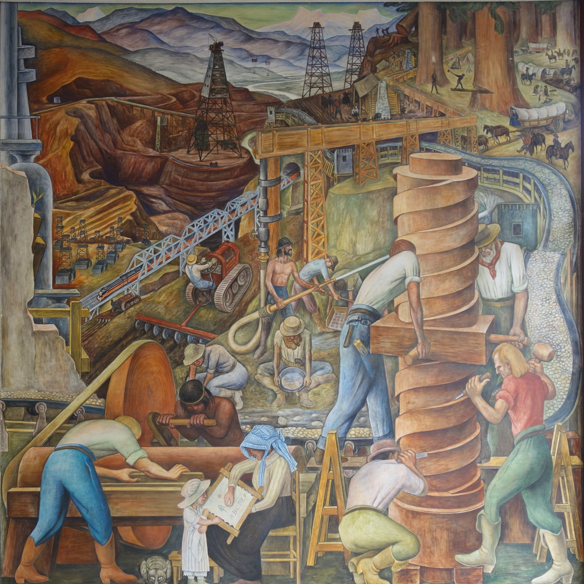 Diego Rivera mural CCSF