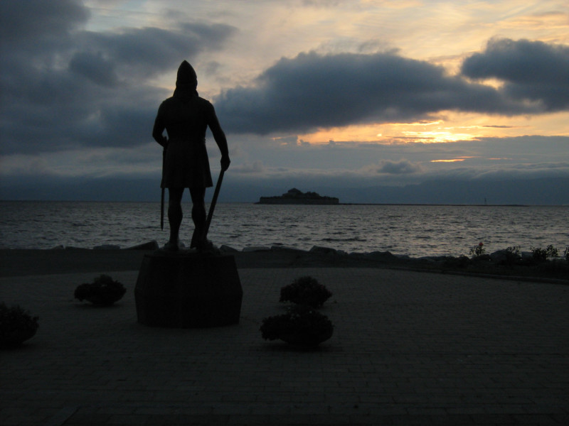 Liev Eriksson and Munkhomen Island, Trondheim, Norway