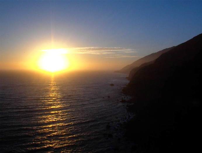 Ragged Point sunset, Big Sur