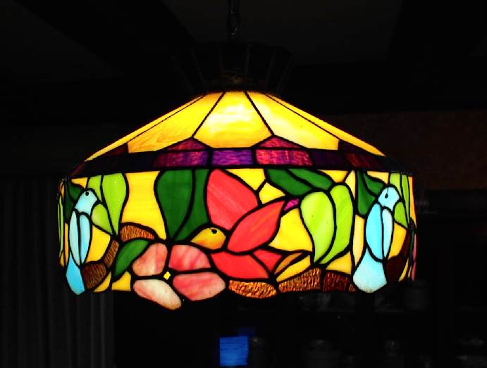 stained glass light