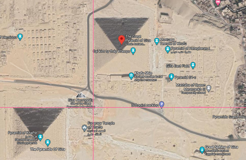 pyramids geographic north