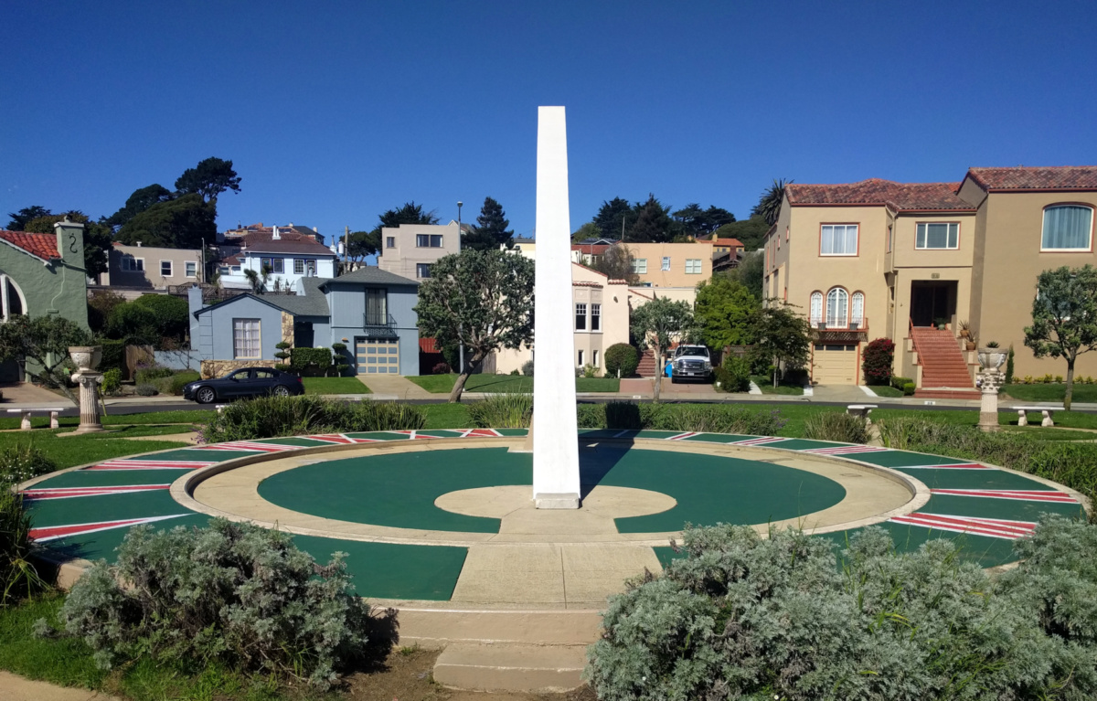 Ingleside Terraces sundial 10/18